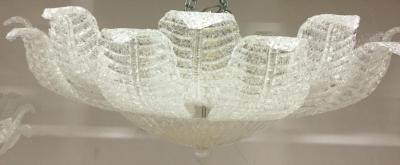 SimoEng Murano Glass Sputnik Chandelier Flush Mount Mazzega Style