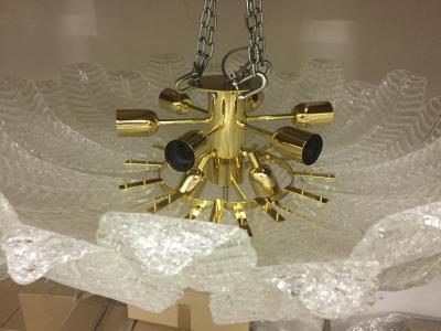  SimoEng Murano Glass Sputnik Chandelier Flush Mount Mazzega Style