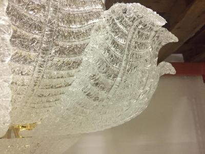  SimoEng Murano Glass Sputnik Chandelier Flush Mount Mazzega Style