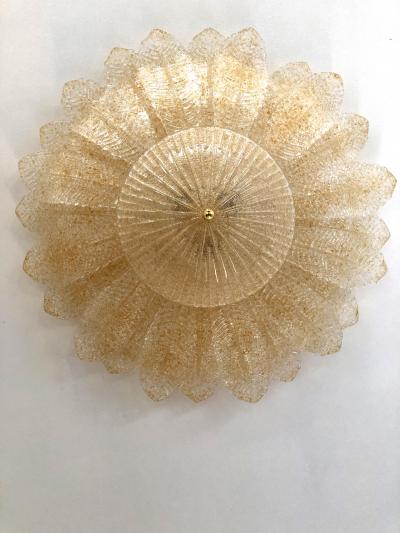  SimoEng Murano Glass Sputnik Chandelier Flush Mount Mazzega Style