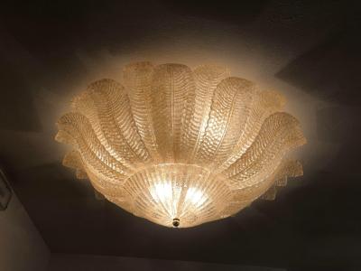  SimoEng Murano Glass Sputnik Chandelier Flush Mount Mazzega Style