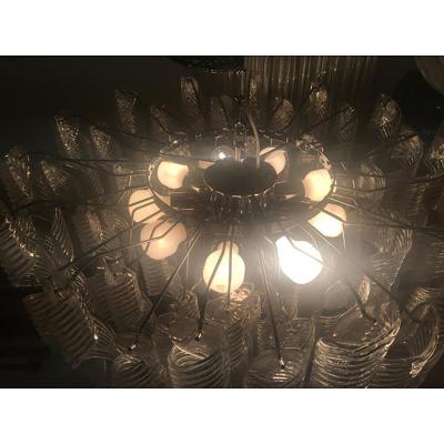  SimoEng Murano Glass Sputnik Chandelier With Swirling Italian Glass
