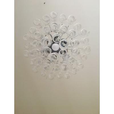  SimoEng Murano Glass Sputnik Chandelier With Swirling Italian Glass