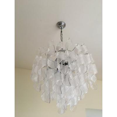  SimoEng Murano Glass Sputnik Chandelier With Swirling Italian Glass