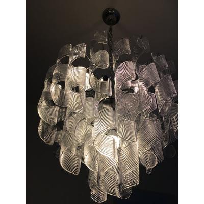  SimoEng Murano Glass Sputnik Chandelier With Swirling Italian Glass
