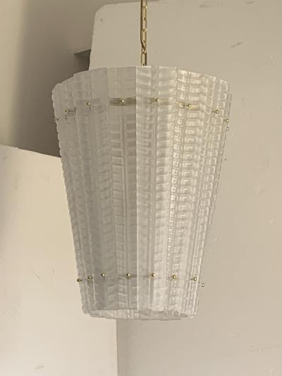  SimoEng Murano Glass Sputnik Pendant Lanterns Mazzega Style a Pair