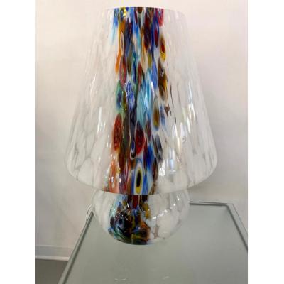  SimoEng Murano Glass Style Venetian Multicolored Millefiori Murrine Table Lamp