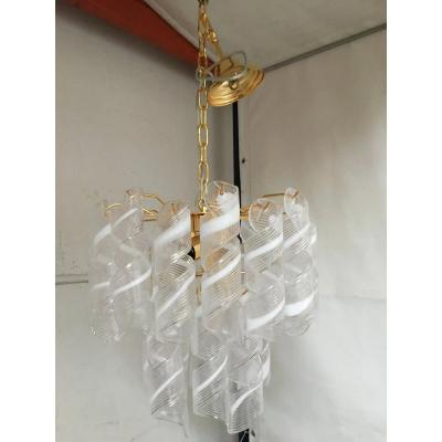  SimoEng Murano Glass Virgola Chandelier by Simoeng