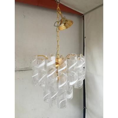 SimoEng Murano Glass Virgola Chandelier by Simoeng