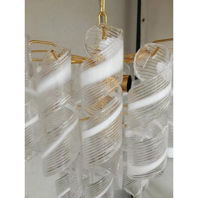  SimoEng Murano Glass Virgola Chandelier by Simoeng