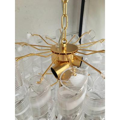  SimoEng Murano Glass Virgola Chandelier by Simoeng