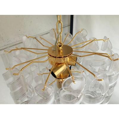  SimoEng Murano Glass Virgola Chandelier by Simoeng