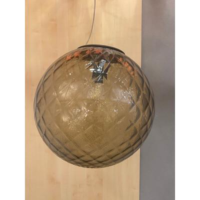  SimoEng Murano Style Glass Balloton Fume Pendant Sphere