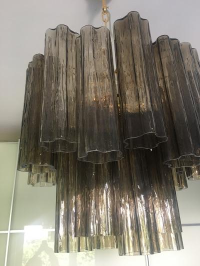  SimoEng Murano Style Glass Chandelier in Pink Color