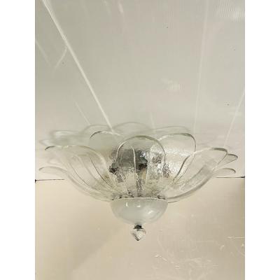  SimoEng Murano Style Glass Sputnik Chandelier Flush Mount