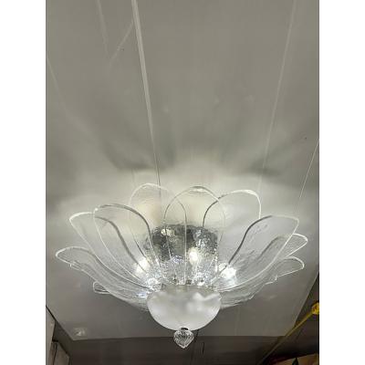  SimoEng Murano Style Glass Sputnik Chandelier Flush Mount