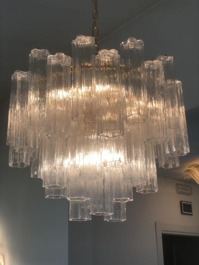  SimoEng Murano Style Glass Sputnik Chandelier Italian in Gold