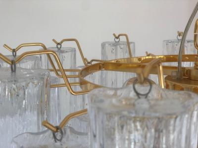  SimoEng Murano Style Glass Sputnik Chandelier Italian in Gold