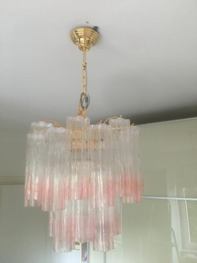  SimoEng Murano Style Glass Tronchi Venini Style Chandelier