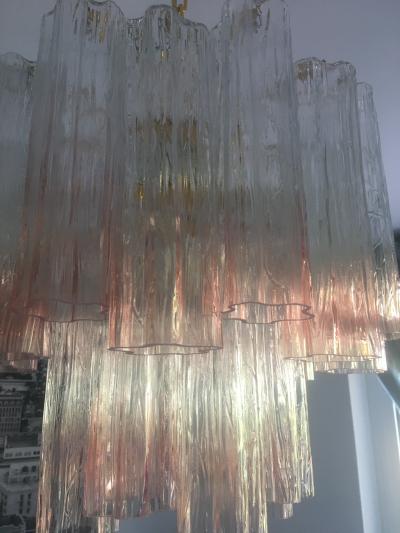  SimoEng Murano Style Glass Tronchi Venini Style Chandelier