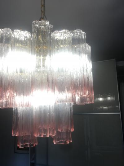  SimoEng Murano Style Glass Tronchi Venini Style Chandelier
