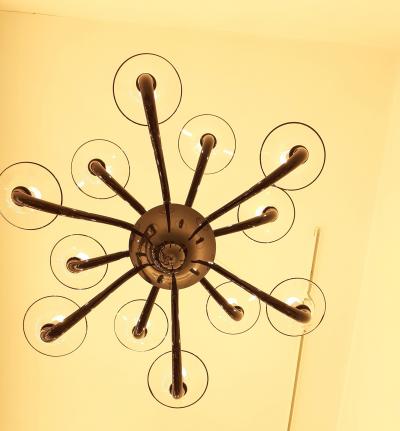  SimoEng Murano glass black 6 6 lights custom colors and sizes