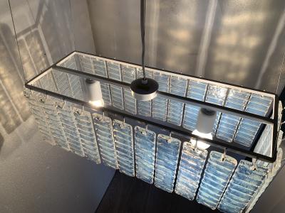  SimoEng Murano glass chandelier italian light opalino color