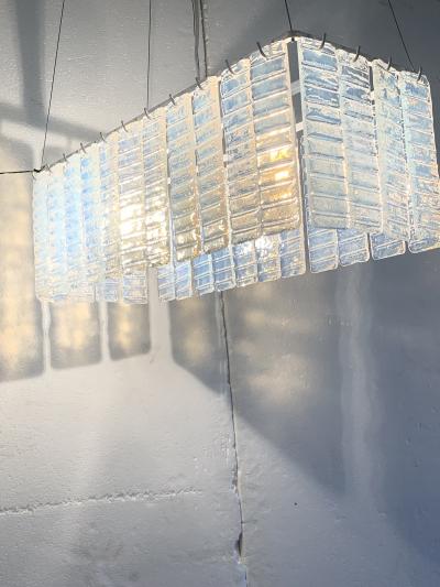  SimoEng Murano glass chandelier italian light opalino color