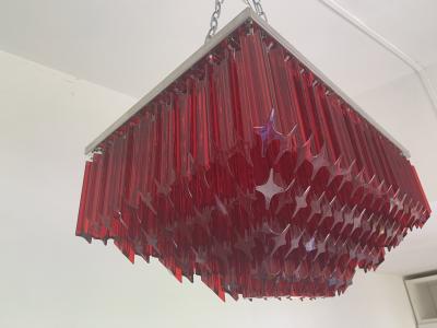  SimoEng Murano glass flush mount italian light Quadriedo cut 45 degree quadriedo