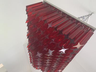  SimoEng Murano glass flush mount italian light Quadriedo cut 45 degree quadriedo