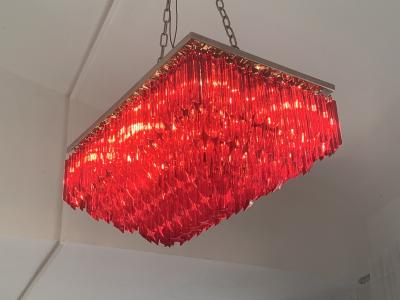  SimoEng Murano glass flush mount italian light Quadriedo cut 45 degree quadriedo