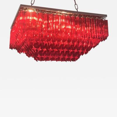  SimoEng Murano glass flush mount italian light Quadriedo cut 45 degree quadriedo