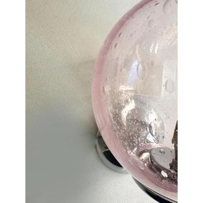  SimoEng Pink Pulegoso Murano Glass Wall Sconces by Simoeng Set of 2