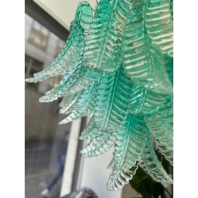  SimoEng Scenographic Green Felci Murano Glass Chandelier by Simoeng