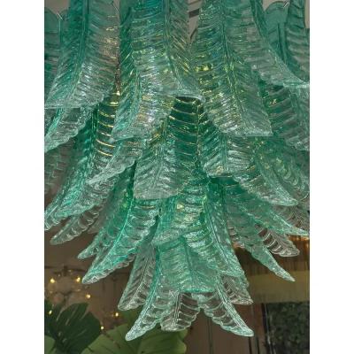  SimoEng Scenographic Green Felci Murano Glass Chandelier by Simoeng