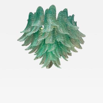  SimoEng Scenographic Green Felci Murano Glass Chandelier by Simoeng