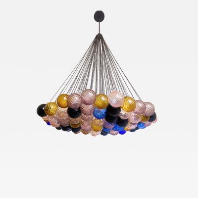  SimoEng Scenographic Multicolor Ballotton Balls Murano Glass Chandelier