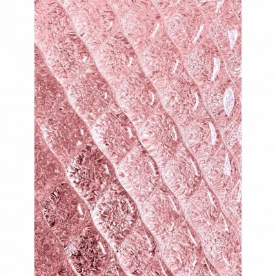  SimoEng Set of 2 Pink Graniglia Rhombus Murano Glass Wall Sconces by SimoEng