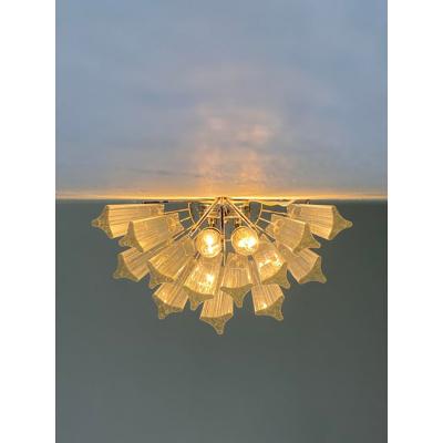  SimoEng Set of Two Contemporary Italian Triedro Belt Wall Sconces