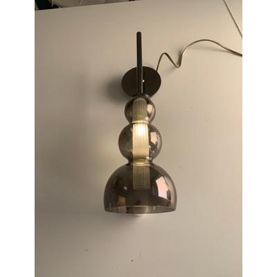  SimoEng Set of Two Contemporary Smoked in Black Nickel Wall Sconces