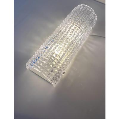  SimoEng Set of Two Crocodile Transparent Murano Glass Wall Sconces