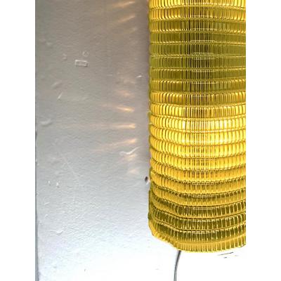  SimoEng Set of Two Diamanted Green Rectangular Murano Glass Wall Sconce