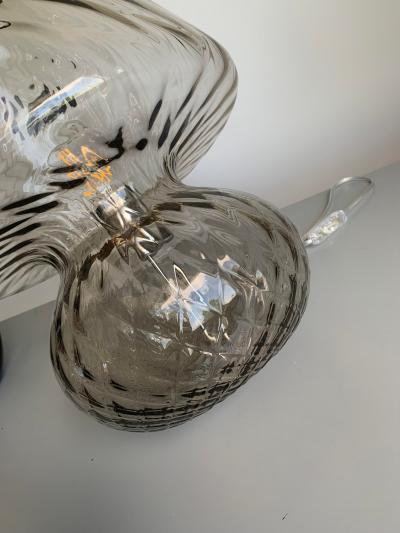  SimoEng Smoked Fume Murano Glass Table Lamp Ballotton 
