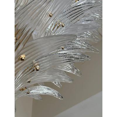  SimoEng Sputnik Murano Style Glass Palm Chandelier