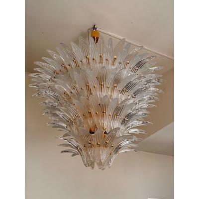  SimoEng Sputnik Murano Style Glass Palm Chandelier