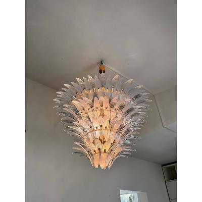  SimoEng Sputnik Murano Style Glass Palm Chandelier