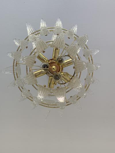  SimoEng Sputnik murano Impressive Palmetta chandelier murano glass