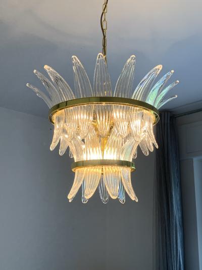  SimoEng Sputnik murano Impressive Palmetta chandelier murano glass