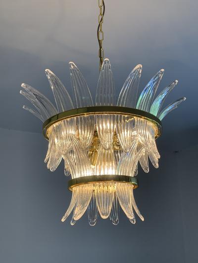  SimoEng Sputnik murano Impressive Palmetta chandelier murano glass