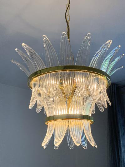  SimoEng Sputnik murano Impressive Palmetta chandelier murano glass